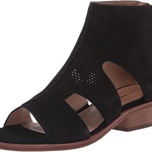 Lucky Brand Black Sandals with Cut-Out Details